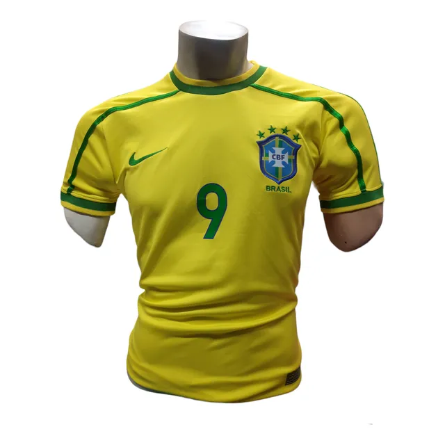 Camiseta Fútbol Brasil Retro / Franela Brasil Retro 1998