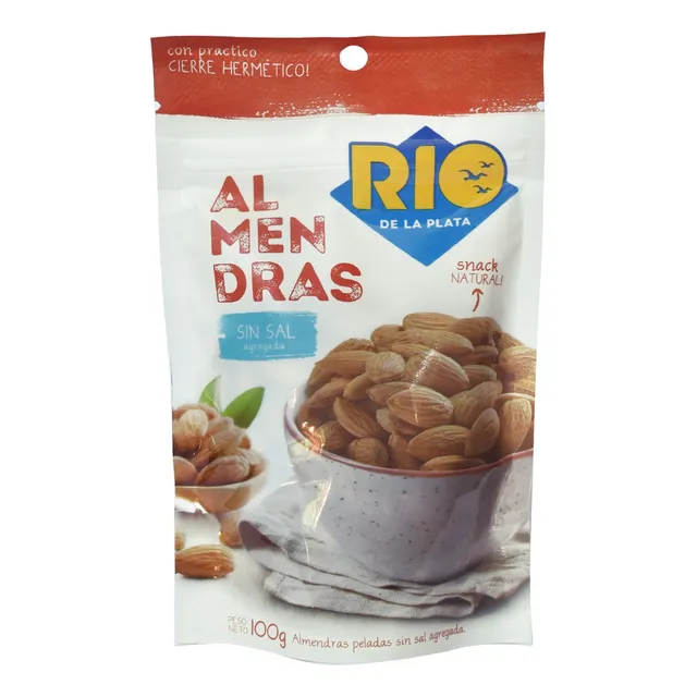 Almendras Peladas Río De La Plata 100 Grs
