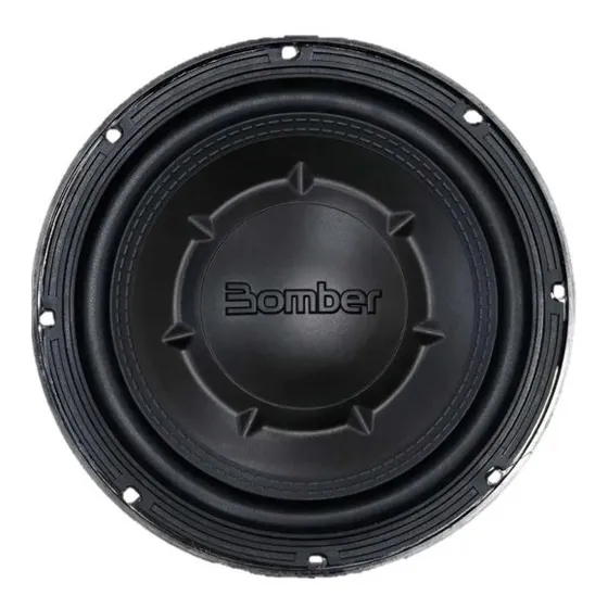 Alto Falante Subwoofer Slim B4 8 Pol 200 Watts Rms Bomber Cor Preto