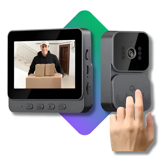 Vídeo Porteiro Sem Fio Interfone Bidirecional Wireless Hd