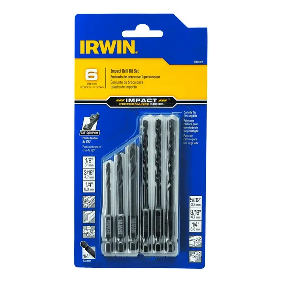 Juego De Mechas Brocas Multimaterial (6pzs Oxido Negr) Irwin