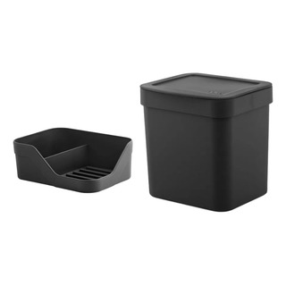 Kit Pia Cozinha Organizador Porta Detergente Lixeira Bancada Kit Pia Cozinha Organizador Porta Detergente Lixeira Bancada