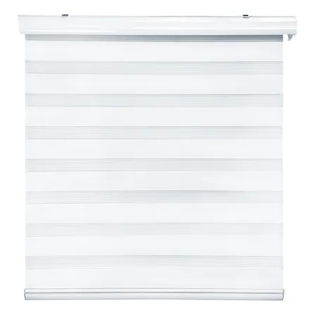 Cortina Roller Duo Zebra Día Y Noche 180 X 200 Cm Blanco Guiza