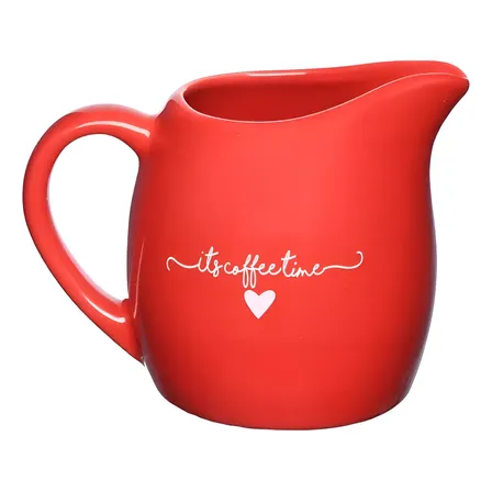 Leiteira Porcelana 245ml Hauskraft Vermelho