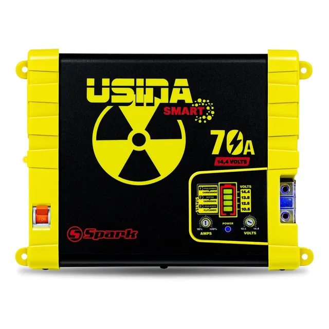 Fonte Automotiva Usina 70 A Battery Meter Carregador Bateria