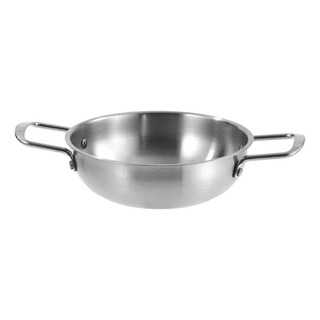 Frigideira Coreana De Aço Inoxidável Com Duas Orelhas 20cm Frigideira Coreana De Aço Inoxidável Com Duas Orelhas 20cm