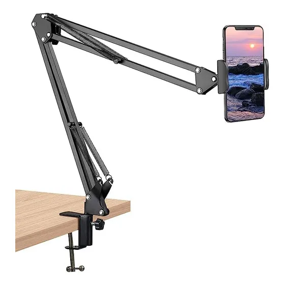 Soporte Brazo Articulado Morsa Metal P/ Tablet Celular