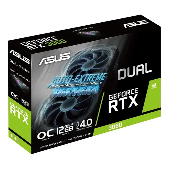 Tarjeta De Video Asus Geforce Rtx 3060 Dual Oc V2 12gb Lhr