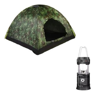 Casa De Campaña 2 Personas Acampar Camping + Lampara Regalo Casa De Campaña 2 Personas Acampar Camping + Lampara Regalo