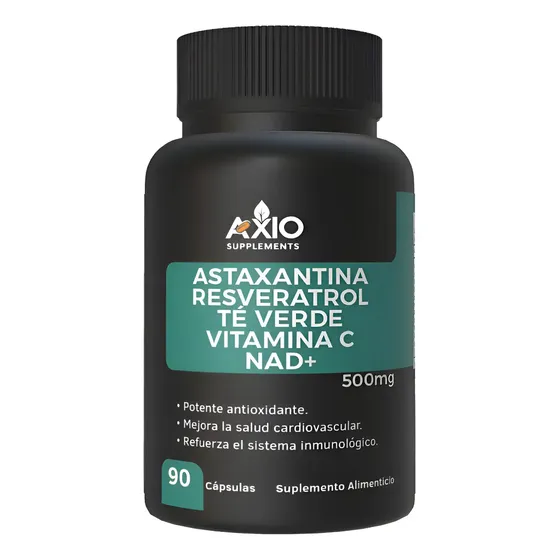 Astaxantina + Resveratrol + Nad + Vitamina C + Te Verde 90 Cápsulas