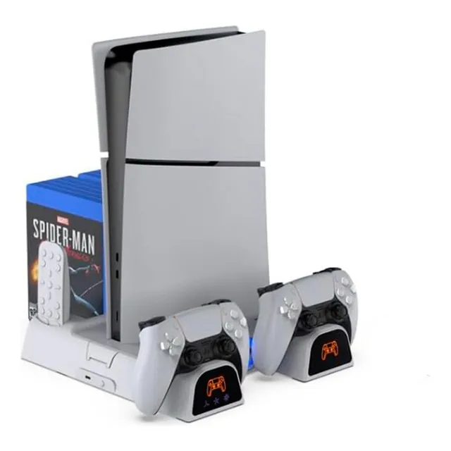 Base Refrigerante Dobe Para Ps5 Carga Dual Y Almacenamiento