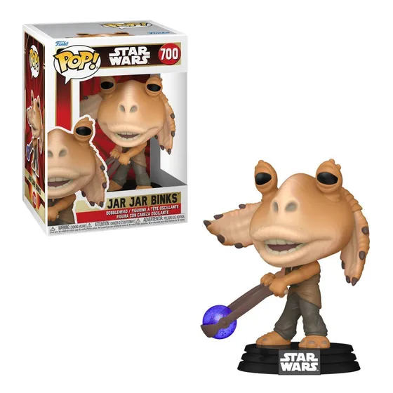 Boneco Funko Pop Star Wars Sw Jar Jar Binks W/booma Balls