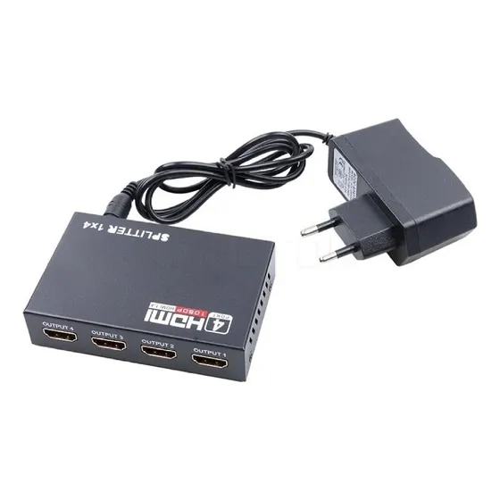 Splitter Hdmi 1x4 Activo 1.4 Full-hd 1080p Soporta 3d 4k