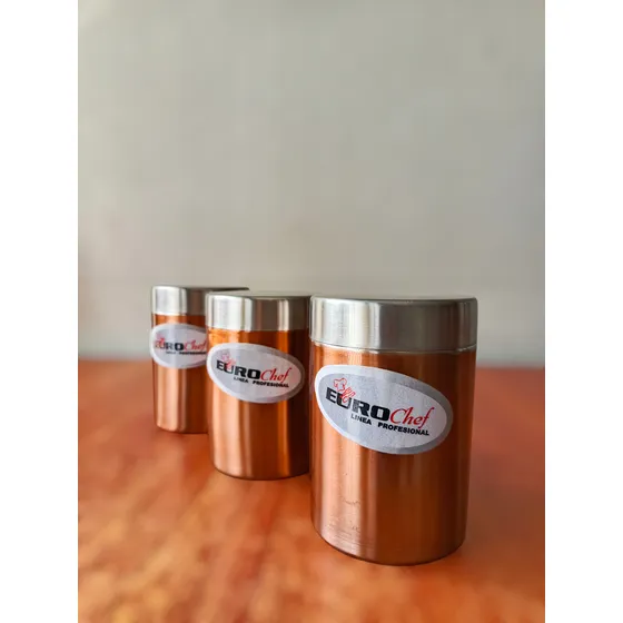 Juego De 3 Potes De Cocina Eurochef Linea Profesional