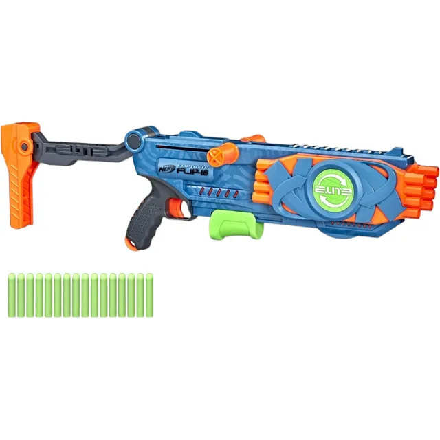 Pistola Nerf 16 Cañones De Dardos