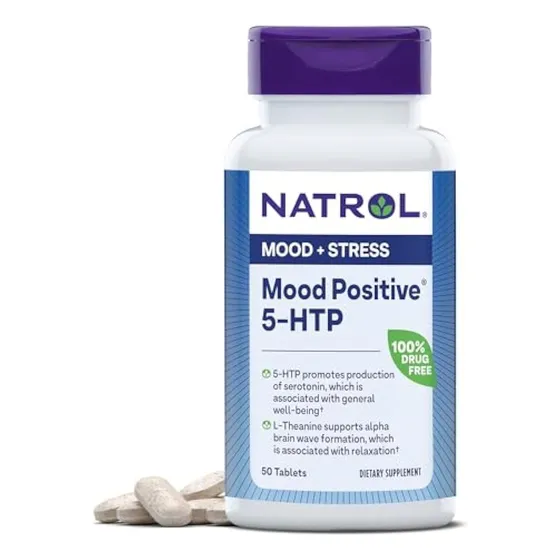 Natrol Mood Positive 5-htp 50 Mg Con L-teanina,