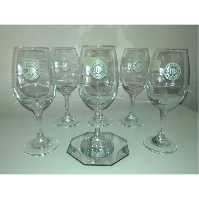 Copas Cristal Para Vino Bodegas Pomar 6 Unidades Colombia