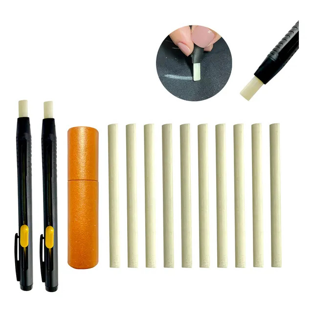 Kit Caneta Giz Lápis Magico Para Marcações Tecidos C/20 Giz