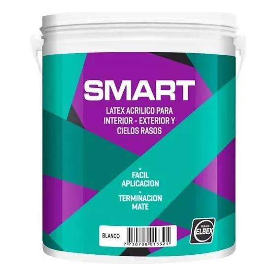 Pintura Látex Interior Exterior 18 Litros Smart - Elbex