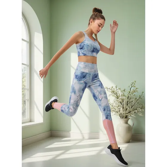Calza Spalding Tiro Alto Con Malla Mujer