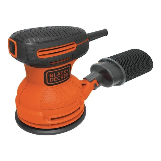 Lijadora roto orbital Black+Decker BDERO100 con sistema velcro naranja 50Hz 180W 220V