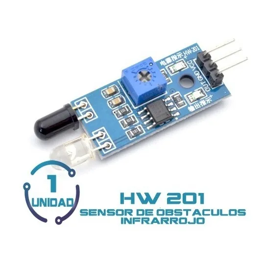 1unid Sensor De Obstaculos Infrarrojo Arduino Y Esp32 Hw-201