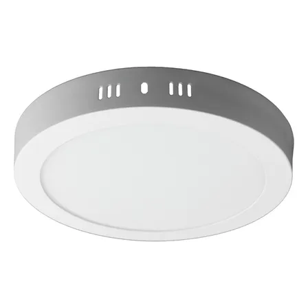 Panel Led Foco Plafón Sobrepuesto Redondo 24w 28cm Luz Fría