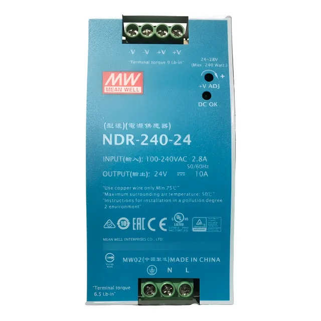Fuente Mean Well Ndr-240-24 240w Rgb 24v 10a