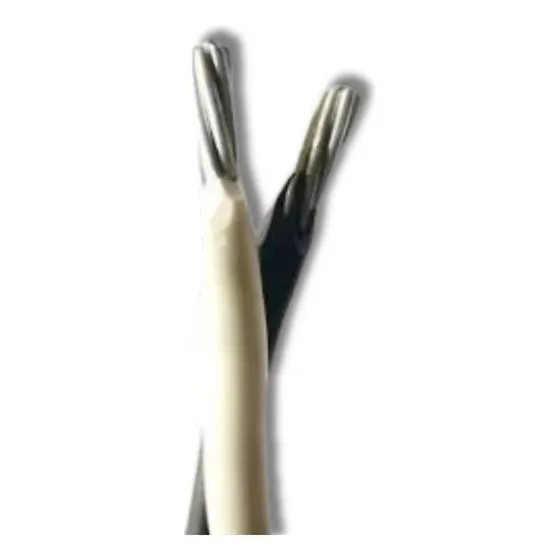 Cable Subterráneo 1+1 Cal 6 En Aluminio Para Acometida 15mts Cubierta Negro/blanco