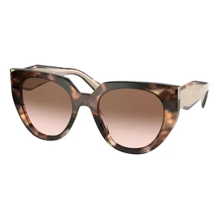 Ăculos De Sol Feminino Prada Spr14w 01r-0a6 Cor Preto Cor Da Armação Marrom C/ Nude Cor Da Haste Preto C/ Branco Cor Da Lente Marrom Desenho Arredondado Ăculos De Sol Feminino Prada Spr14w 01r-0a6 Cor Preto Cor Da Armação Marrom C/ Nude Cor Da Haste Preto C/ Branco Cor Da Lente Marrom Desenho Arredondado