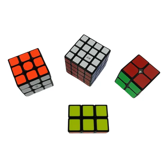 Rubik Cubo Profesional + 4 Cubos 2x2 - 3x3 - 3x2 - 4x4