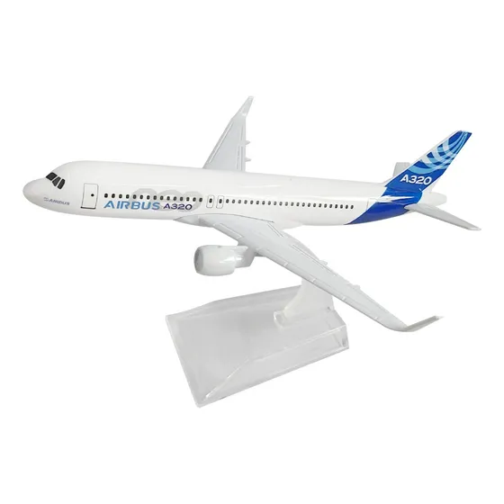 Avião Miniatura De Metal Boeing Colecionável Base Acrílico