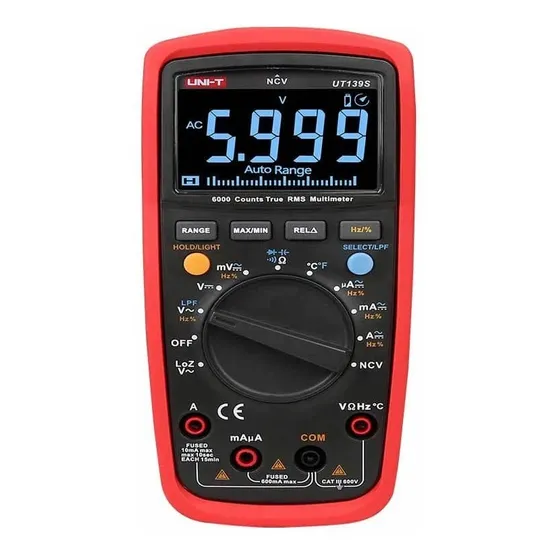 Uni-t Multímetro Tester Digital True Rms Ut139s