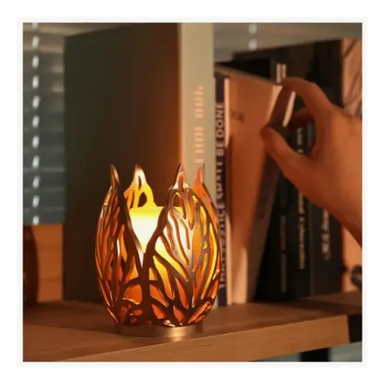 Porta Velas Decorativos Candelabros Metálicos Set X 2