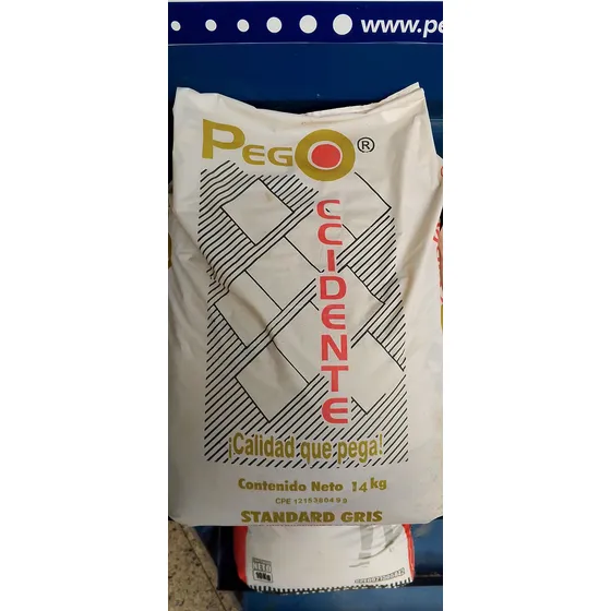 Occidente Pego Gris 14 Kg - Mezcla Adhesiva