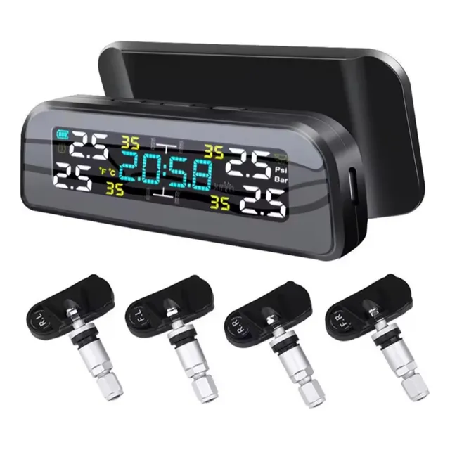 Medidor De Presión De Llanta Solar Interno Sensor Tpms