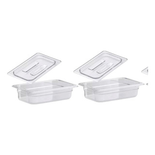 Charola 1/4 Cuarto 6.5 Cm C/tapa Policarbona 2 Juegos Cambro Charola 1/4 Cuarto 6.5 Cm C/tapa Policarbona 2 Juegos Cambro