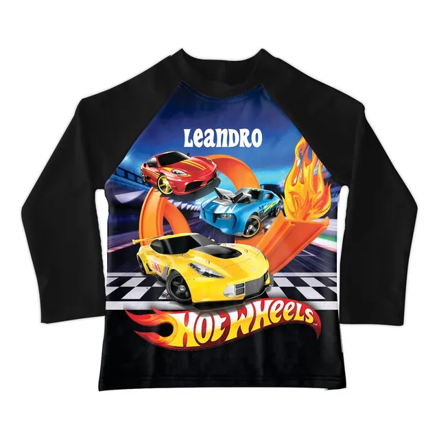 Playera Sudadera De Baño Para Niño Hotwheels Personalizada