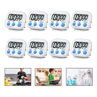 8pzas Temporizador Digital Para Cocina Con Soporte Magnético 8pzas Temporizador Digital Para Cocina Con Soporte Magnético