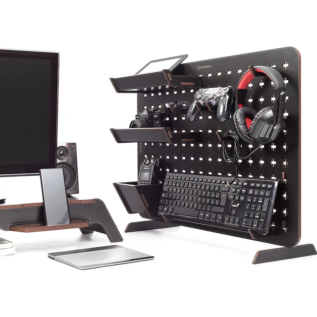 Organizador Escritorio Pared O De Pie Con Accesorios 70x50cm