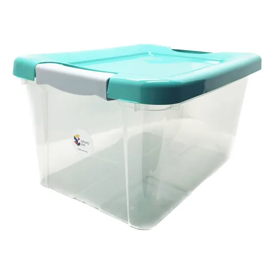 Caja Organizadora De 14 Litros Con Broche