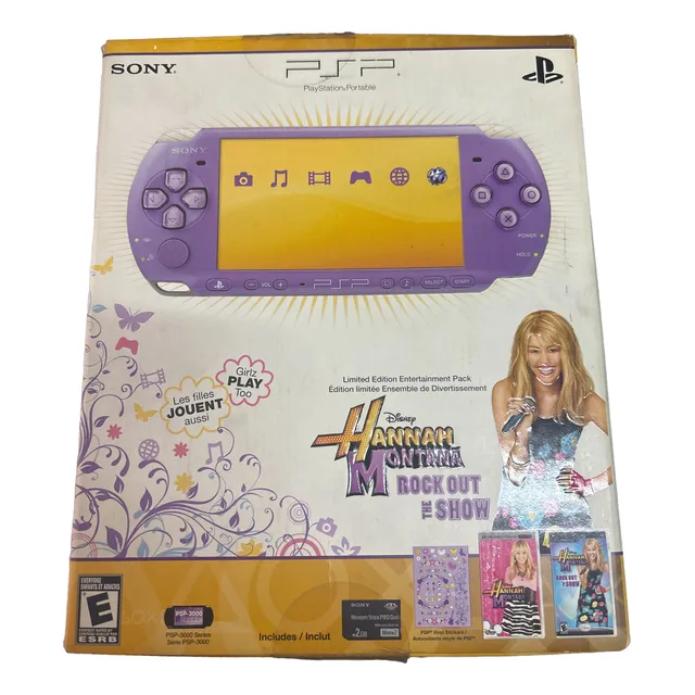 Sony Psp-3000 Hannah Montana Edición Limitada Consola Y Caja