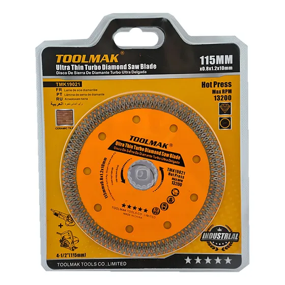 Disco Hoja Sierra De Diamante Turbo 4 1/2 Pulgadas Toolmak