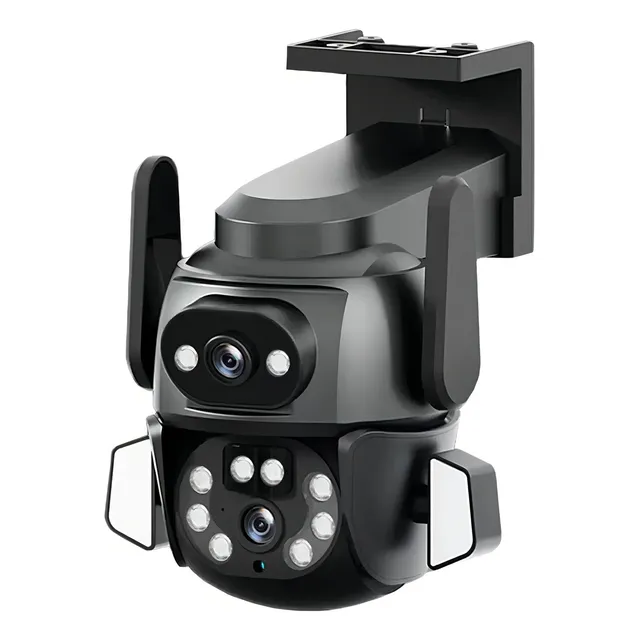 Camara Seguridad Domo Wifi Serie Pro Full Hd Vision Nocturna Color Gris Oscuro