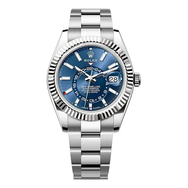 Rolex Sky Dweller Azul Acero Oystersteel Desplegable