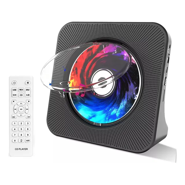 Reproductor Bluetooth De Cd Portátil Con Bocina Estéreo