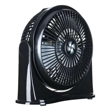 Circulador De Ar 25cm Preto/prata Ventimais 63.5 Cm 60 Preto Prata Plástico 3 127v