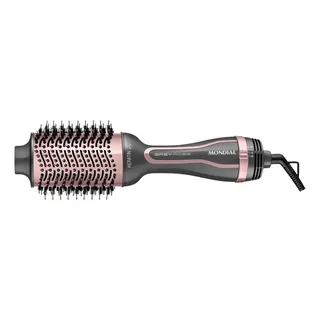 Escova Secadora Keratin Mondial Grafite/golden Rose Es-11-bi Escova Secadora Keratin Mondial Grafite/golden Rose Es-11-bi