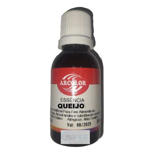 Essência Comestível Queijo 30ml Arcolor Kit 12 Unidades