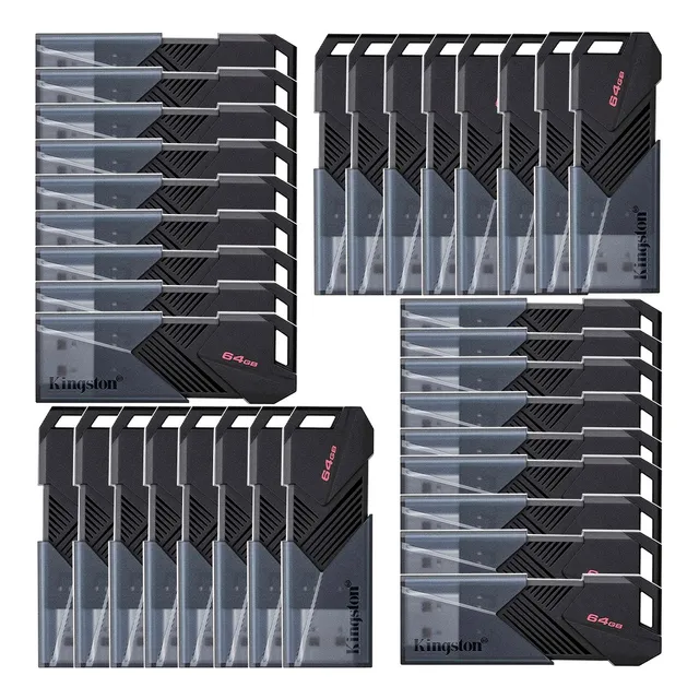 Kit 50usb 64gb Kingston Dtxon/64gb Dt Exodia Onyx 3.2 Color Negro Liso